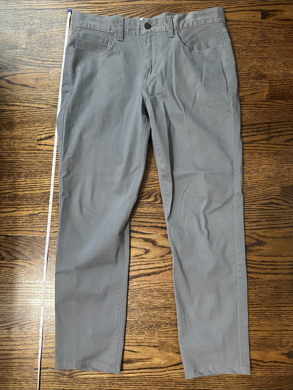 Ben Sherman Gray Men's Stretch Skinny Fit Pants . Cotton Blend